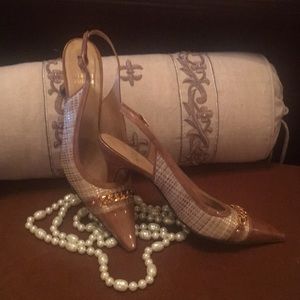 Stuart Weitzman sling pumps. Made in Spain 7.5M